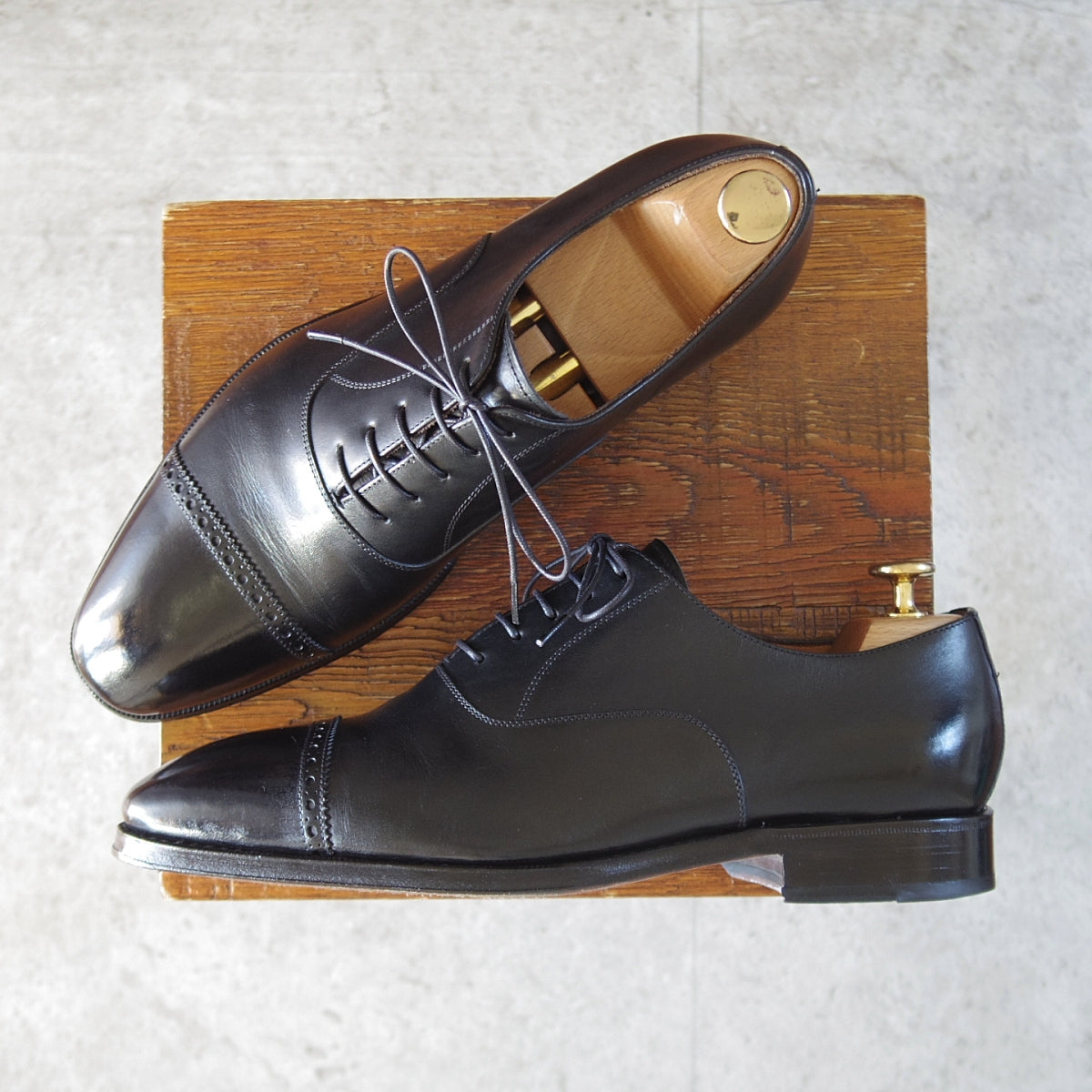 スコッチグレイン 26EEE【ストレートチップ/シャインオアレイン/黒