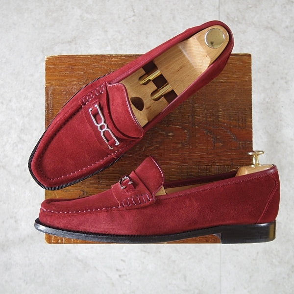 中古)ジョンロブ/SIGNATURE/シグネチャー/スエード/ビットローファー