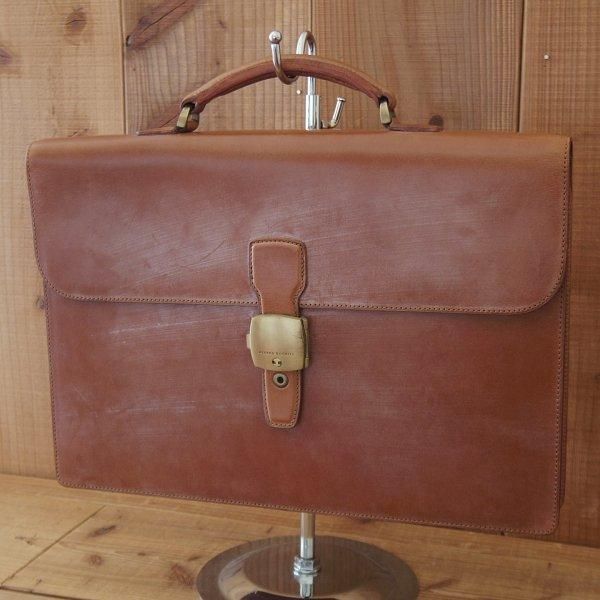 ダンヒル/dunhill/ブライドルレザー仕様/ブリーフケース/茶☆N5906