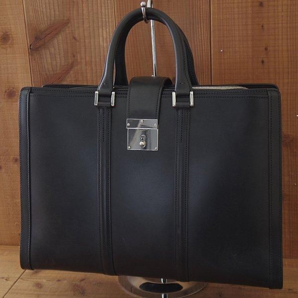 中古｜万双/ダブル天ファスナー/ブライドルレザー仕様/ブリーフケース