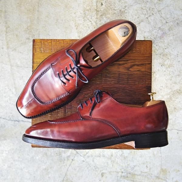 美品☆ジョンロブ 9E【☆スキンステッチ仕様/8896ラスト/BORDER