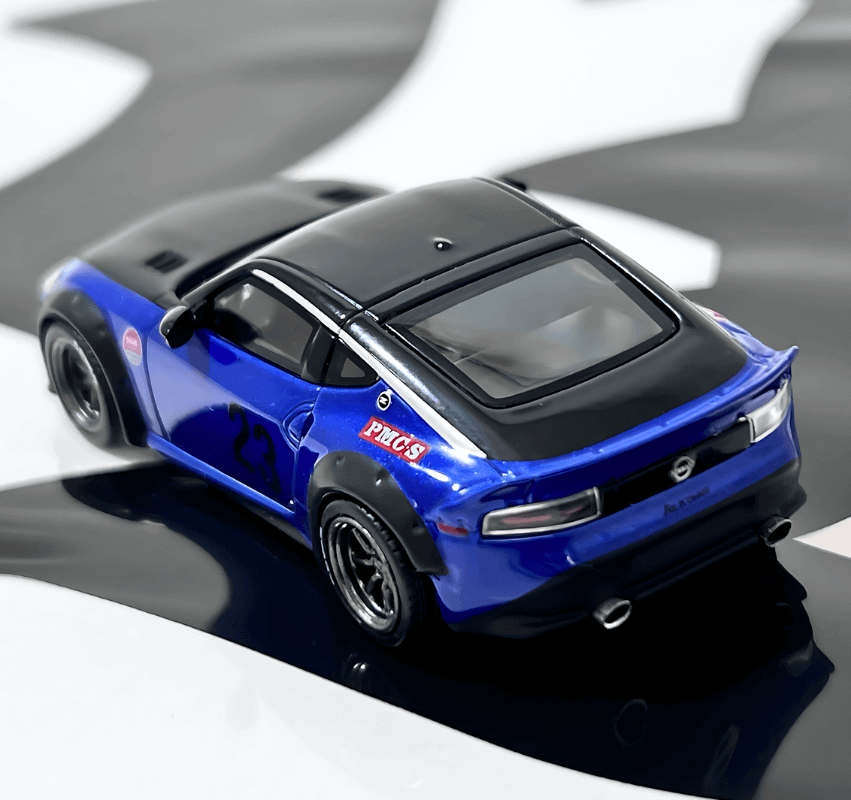 1/64スケール MINI GT「Nissan Z☆LB NATION WORKS」(Seiran Blue/LBWK