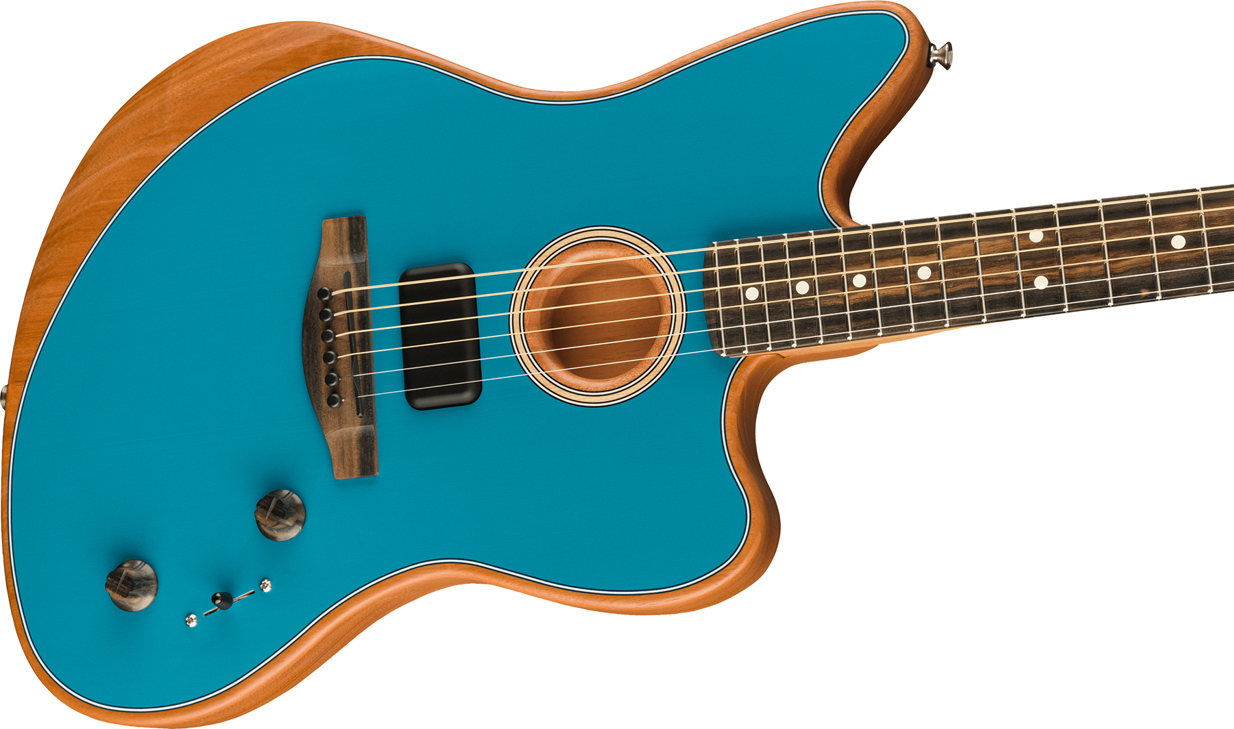 Fender American Acoustasonic Jazzmaster - ocean turquoise Folk guitar