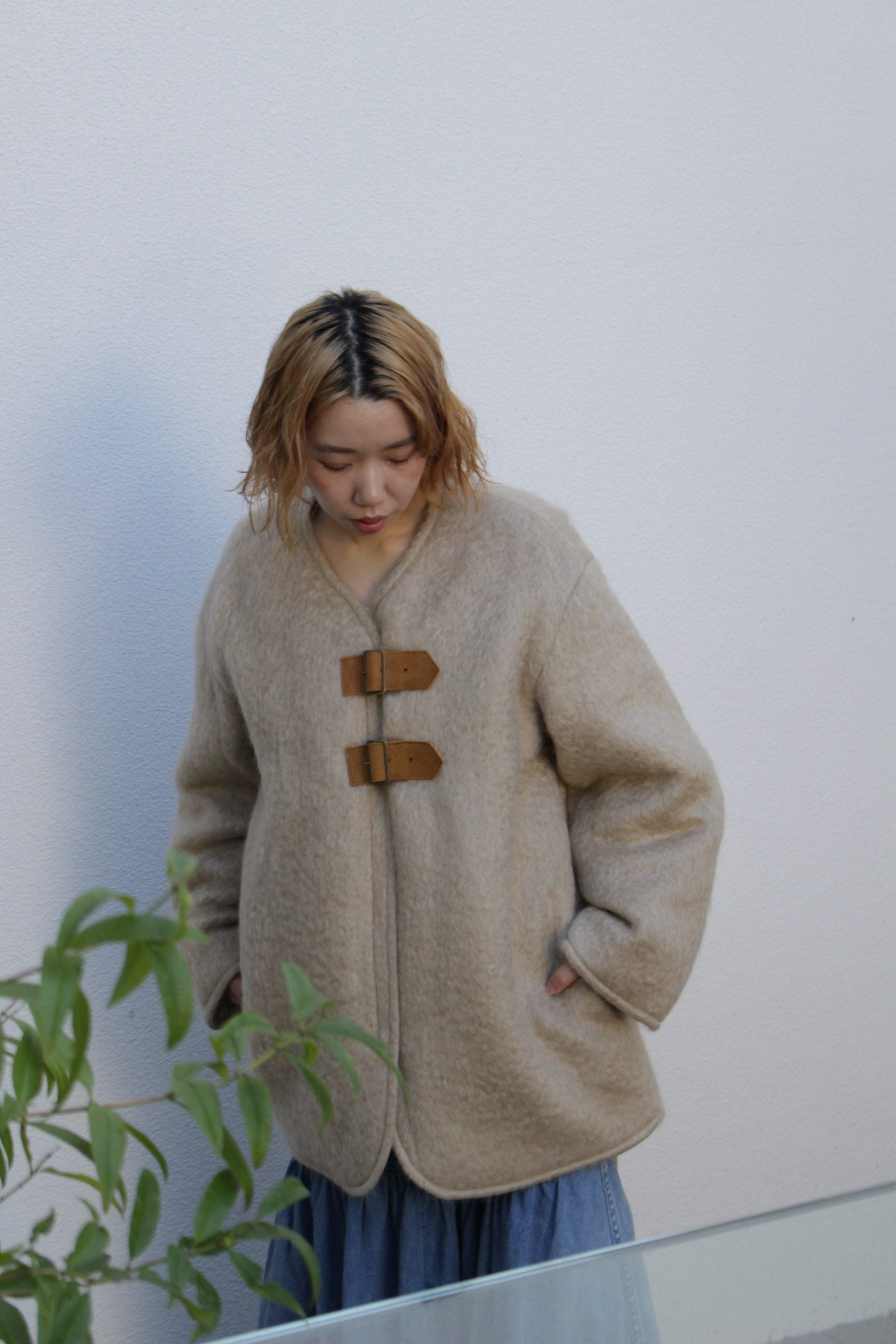 nowosノーウォス シャギーモヘアコートジャケット 公式通販