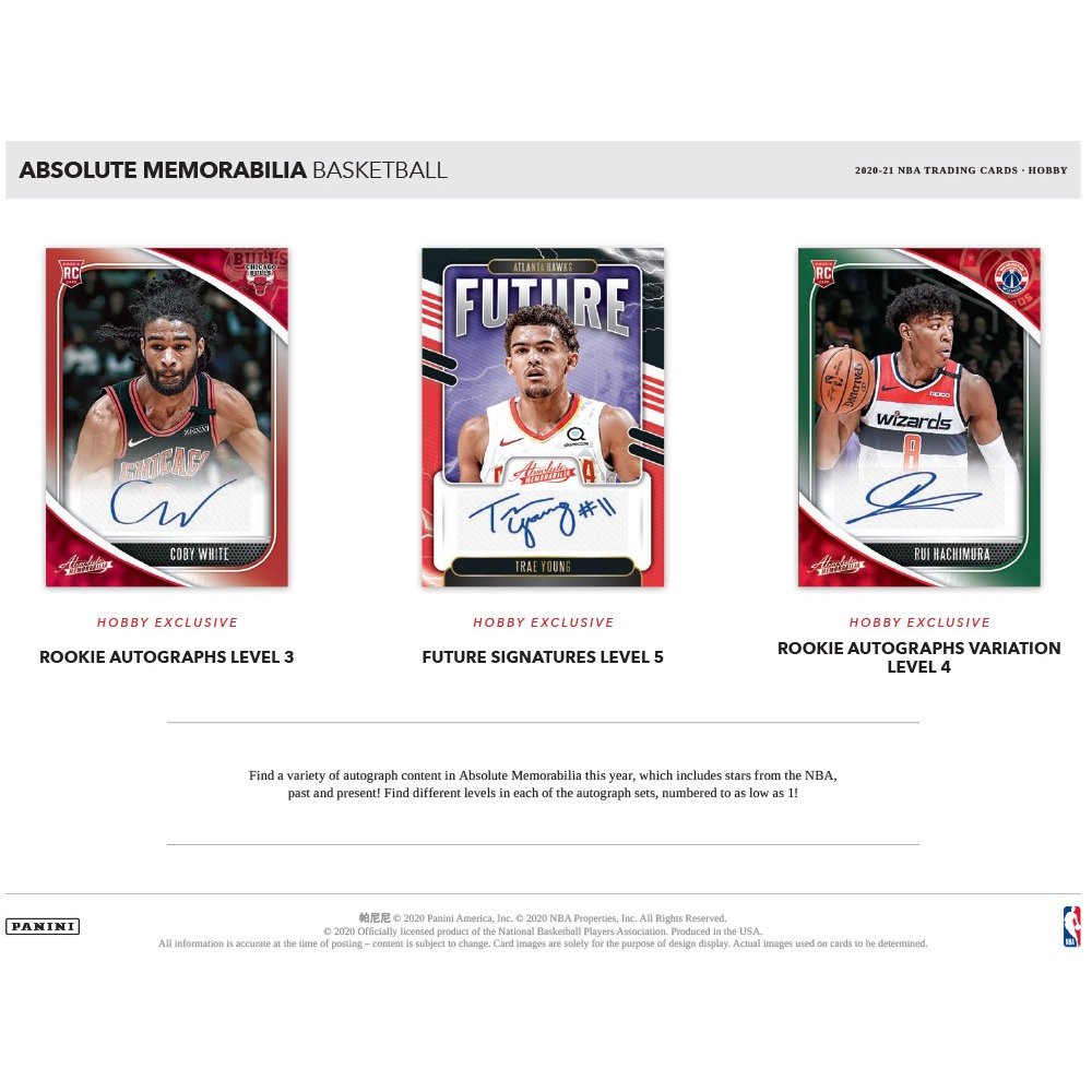 2020-21 Panini Absolute Memorabilia Basketball Hobby Box | Steel
