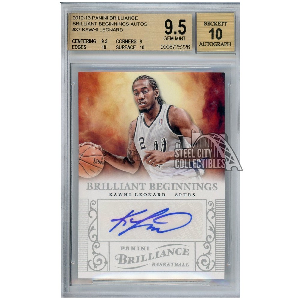 Kawhi Leonard 2012-13 Panini Brilliance Rookie Autograph Card #37
