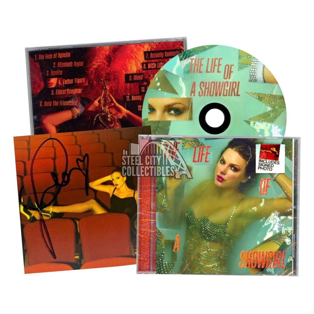 Taylor Swift The Life of a Showgirl CD With Hand Signed Photo #4