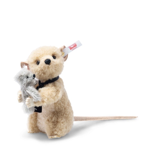 Richard mouse with Teddy bear, 12 cm, light brown - Steiff.com