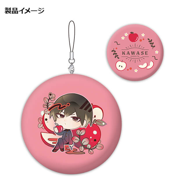 古書店街の橋姫 ダイカットクッションストラップ＆缶バッジ03 川瀬