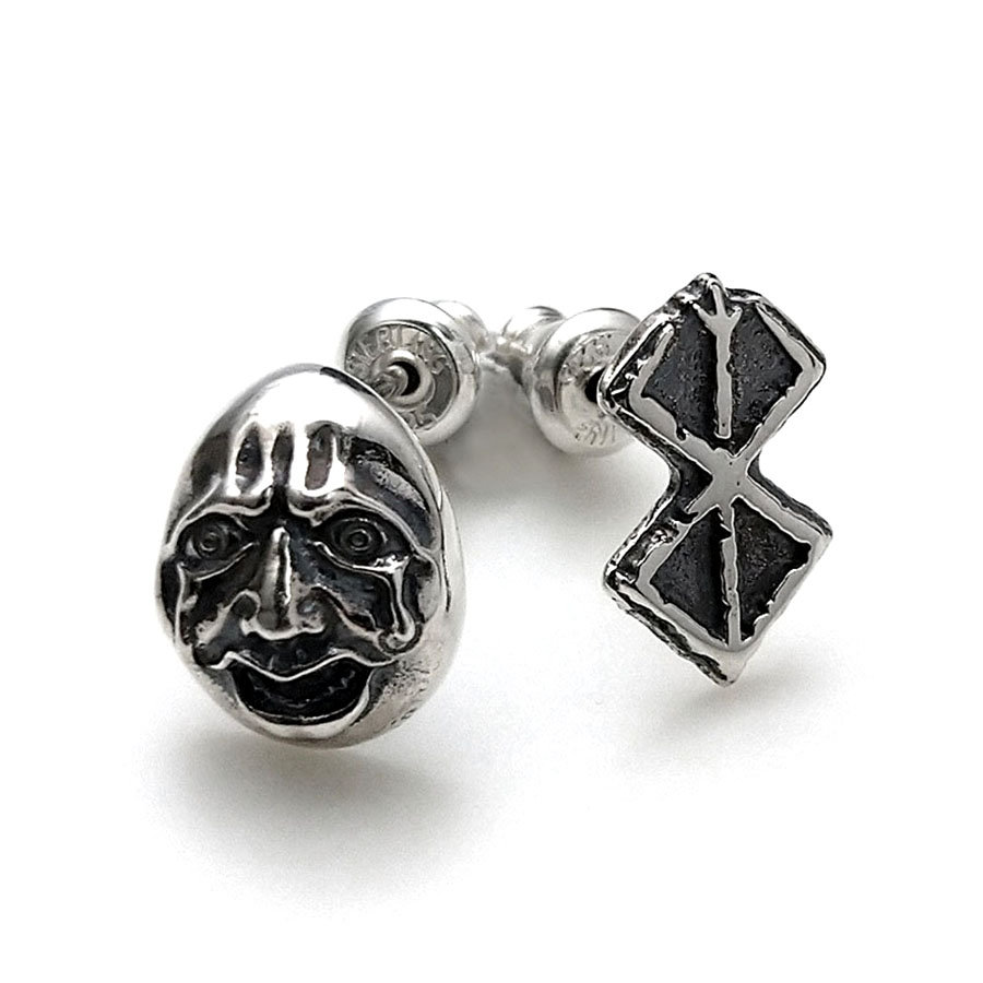 ベルセルク ベヘリット・烙印・薔薇 ピアス シルバーアクセサリー