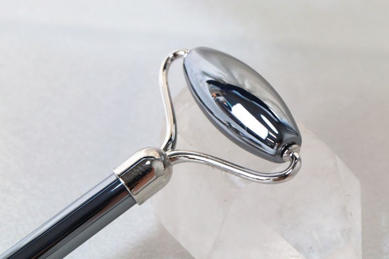 テラヘルツ 鉱石製 ころころマッサージローラー シルバー テラヘルツ波