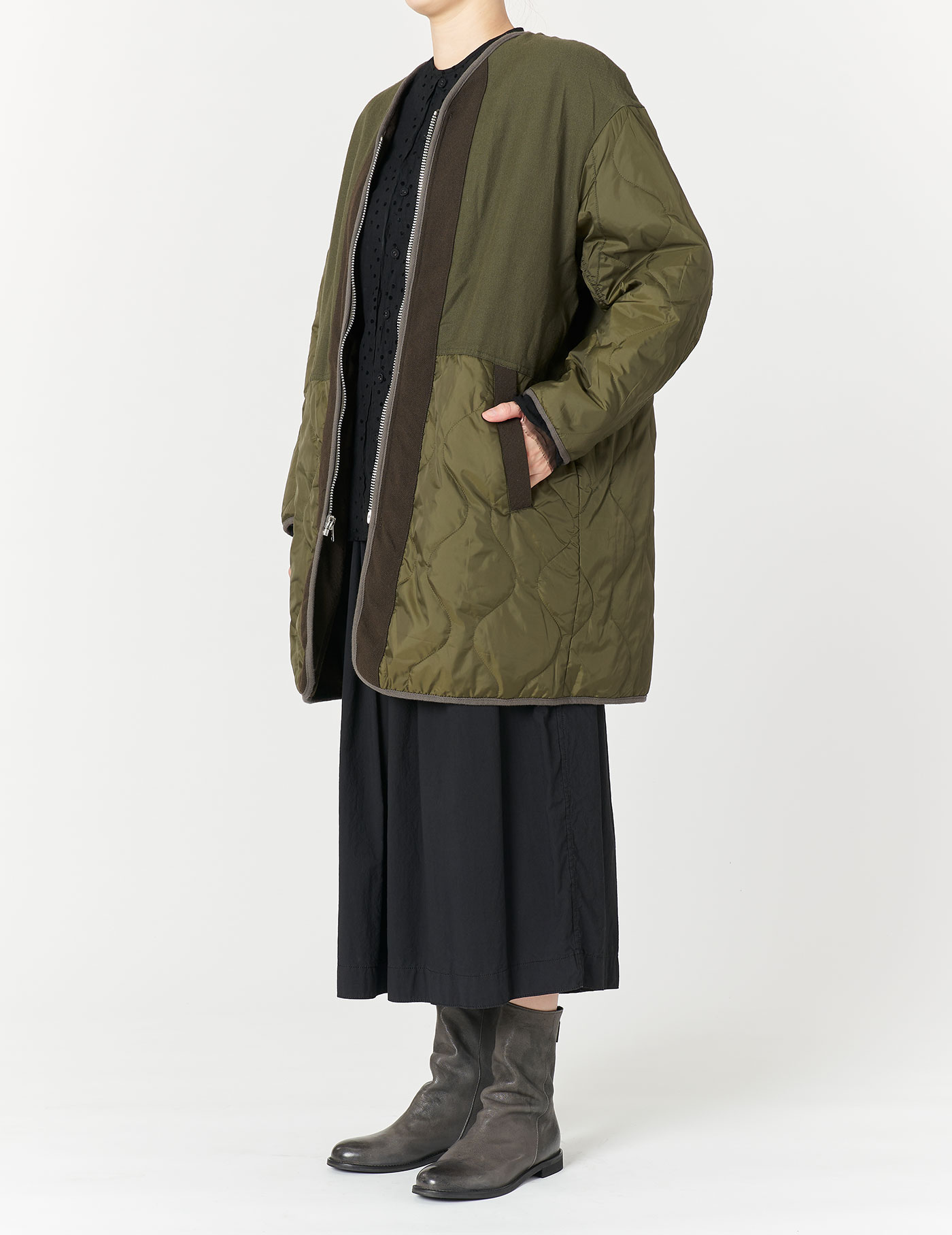 SDC pour PDC】PEツイル リバーシブルノーカラーコート | pas de