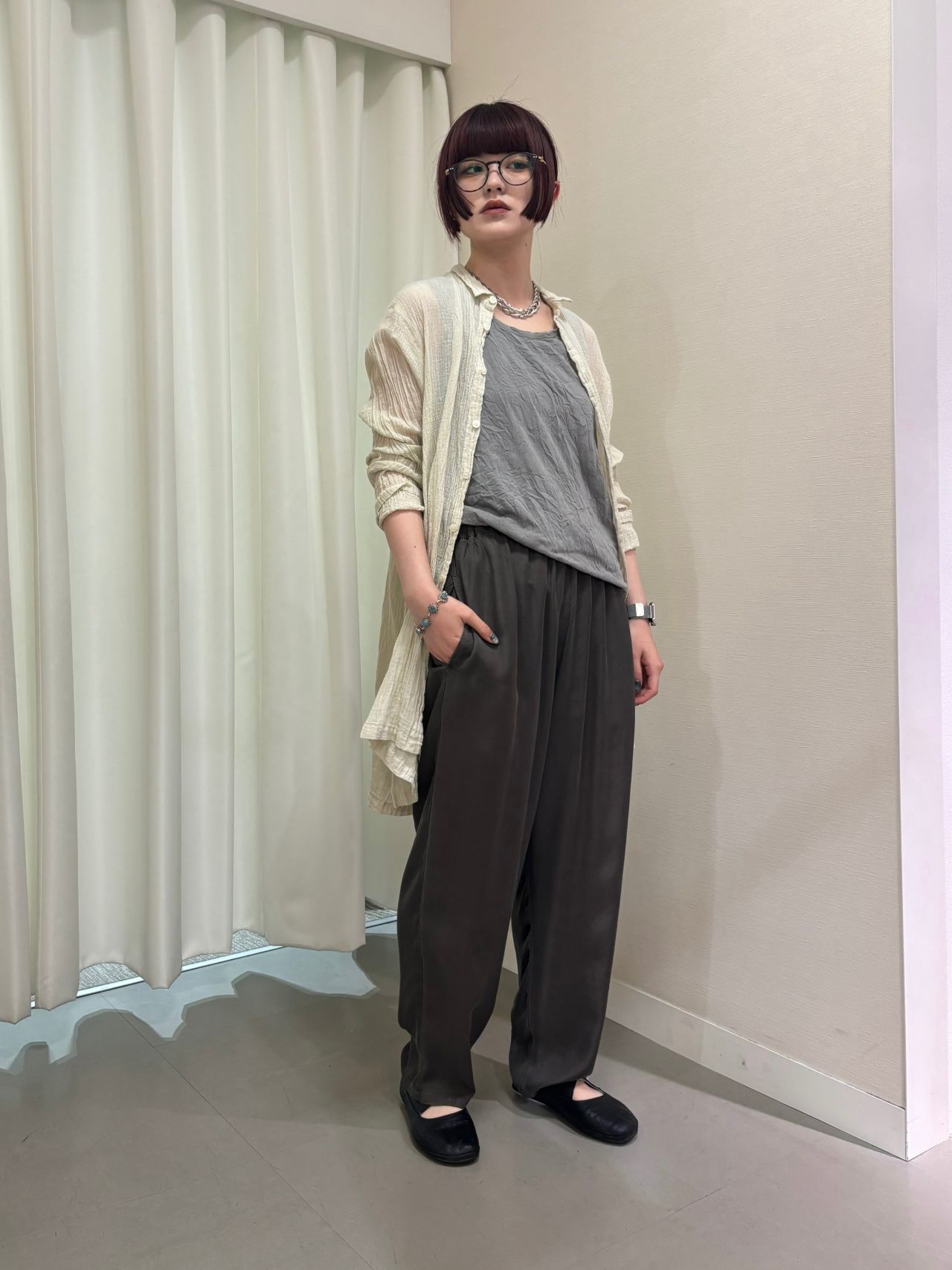 コットンリネンガーゼ ブラウス | pas de calais（パドカレ）の公式