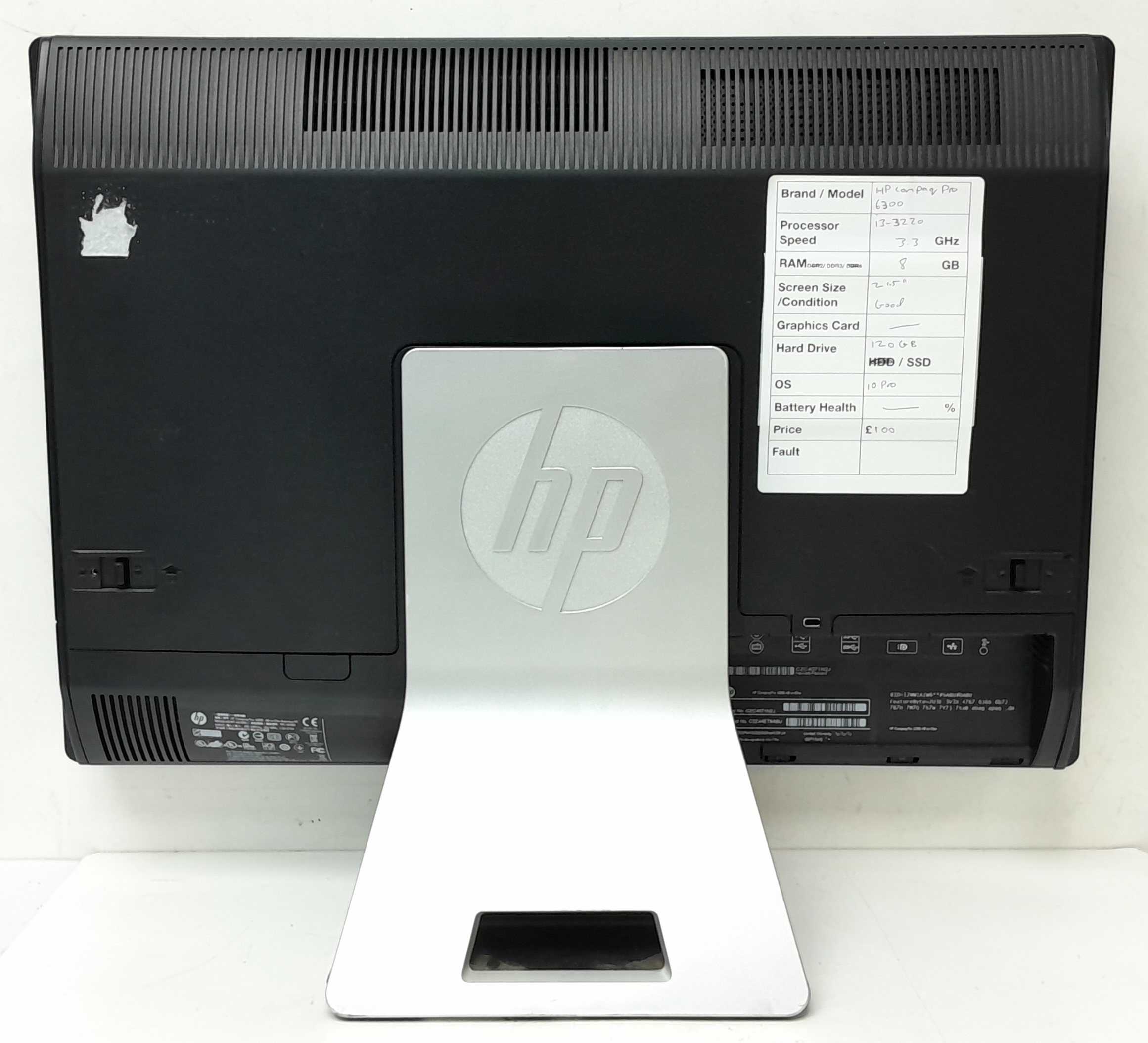 HP All In One PC Compaq Pro 6300 – i3-3220 @ 3.3GHz – 8GB Ram