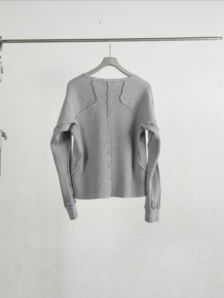 NVRFRGT - 【26SS】 ワッフル サーマル ロングスリーブ 長袖 Tシャツ