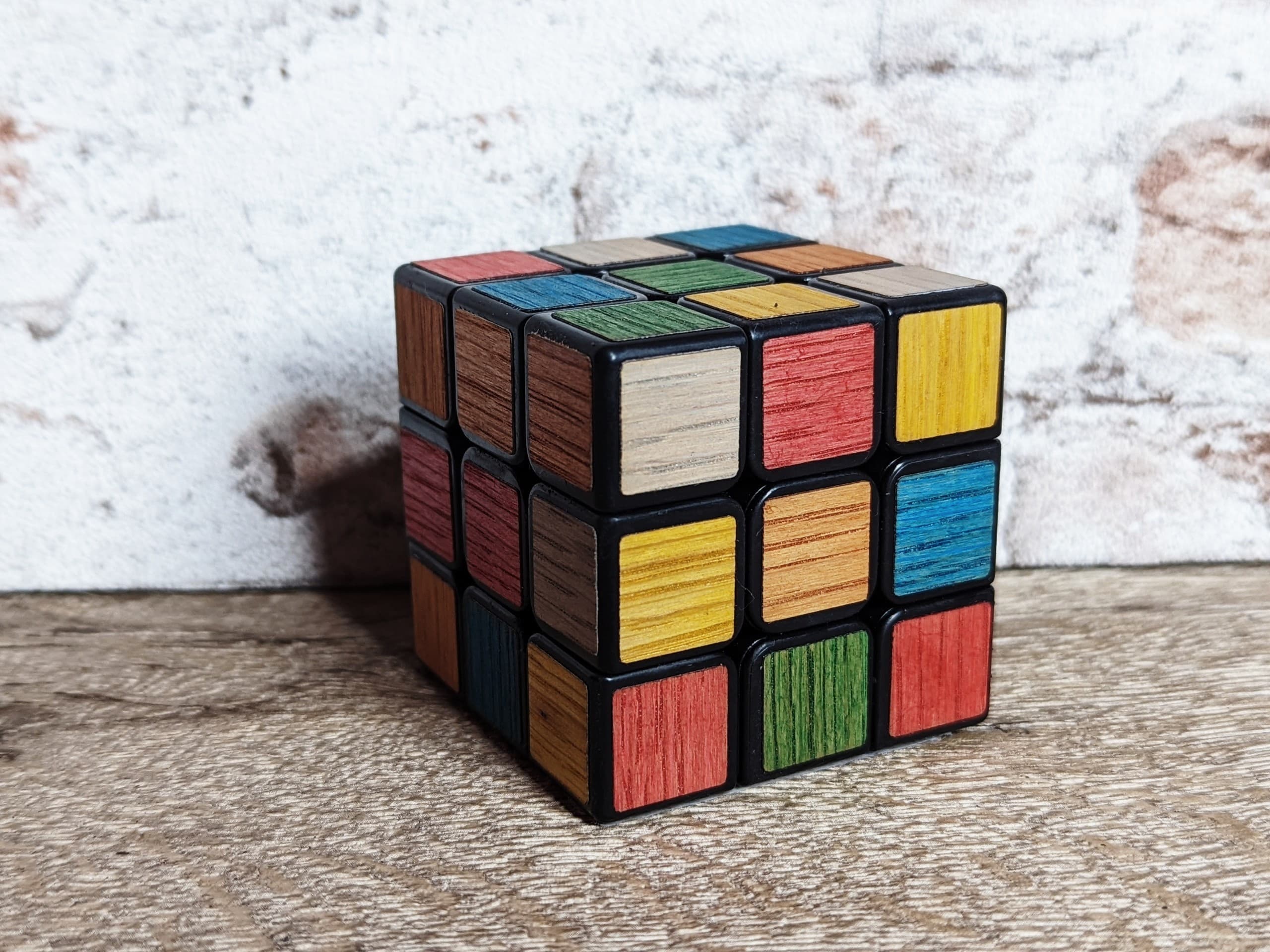 木製キューブステッカー│ストレートマジックショップ