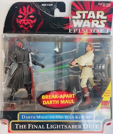 スターウォーズエピソード1 2パックフィギュア ダース・モールvsオビ