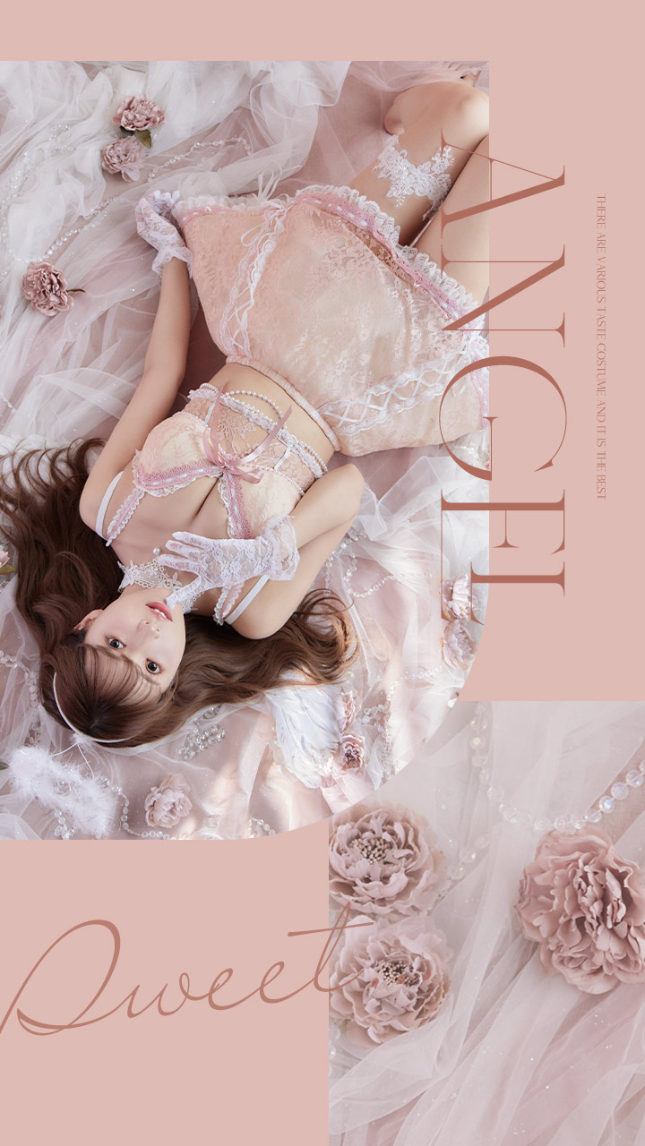 即日発送】2ピース/レースセクシーエンジェル/天使コスプレ【sugar