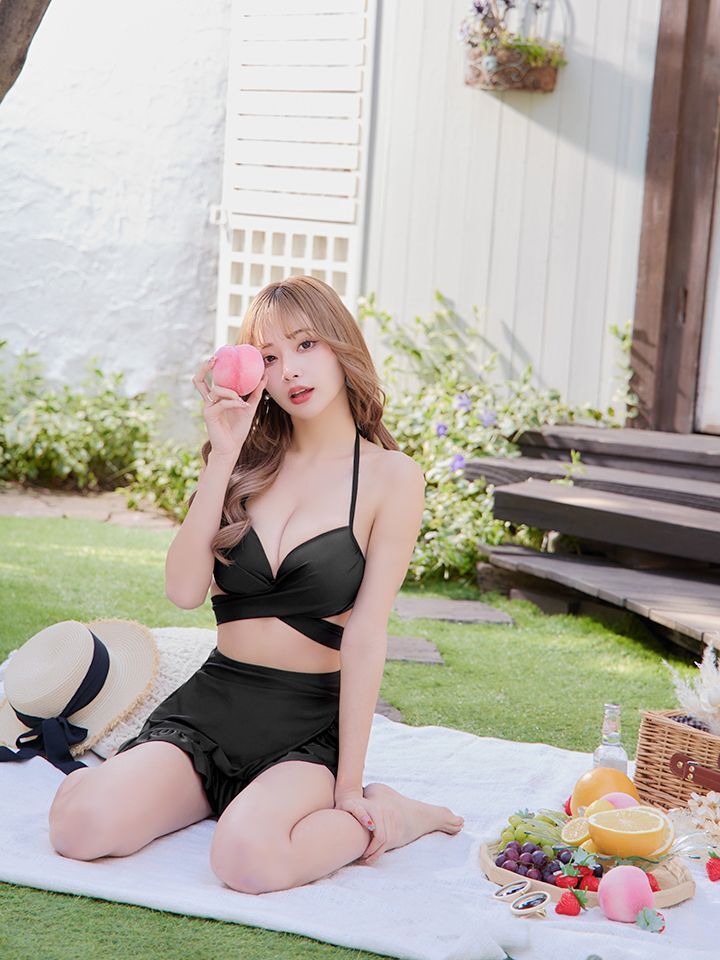 即日発送】【ビキニ】【水着】ホルターネックハイウエストビキニ[FB01