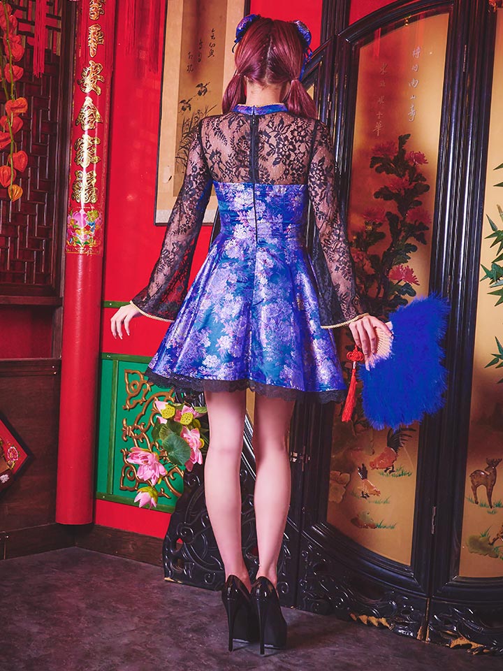 即日発送】フレアチャイナドレスコスプレセット【sugar nineハロウィン