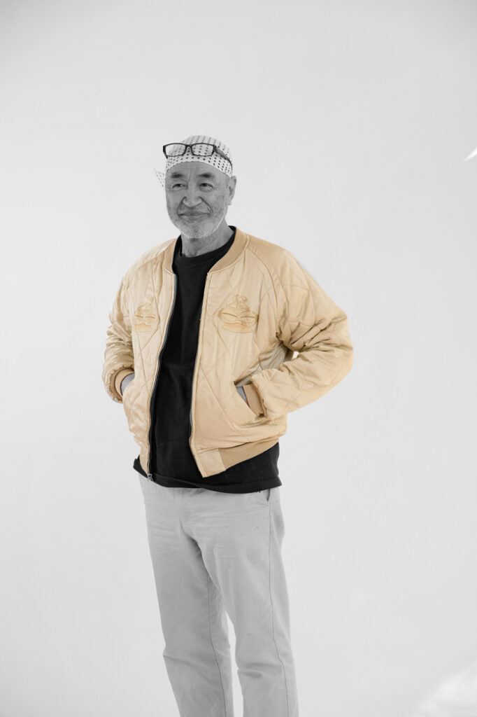 青森 こぎん刺し×遮光器土偶スーベニアジャケット（スカジャン）Kogin