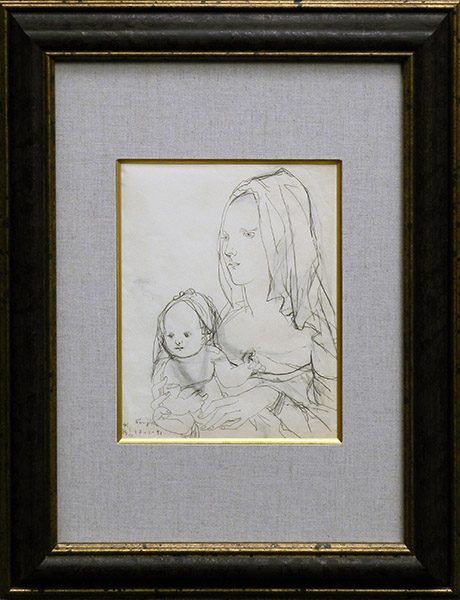 藤田嗣治作品紹介｜ヴェールの母子像（君代夫人コレクション）｜銀座の