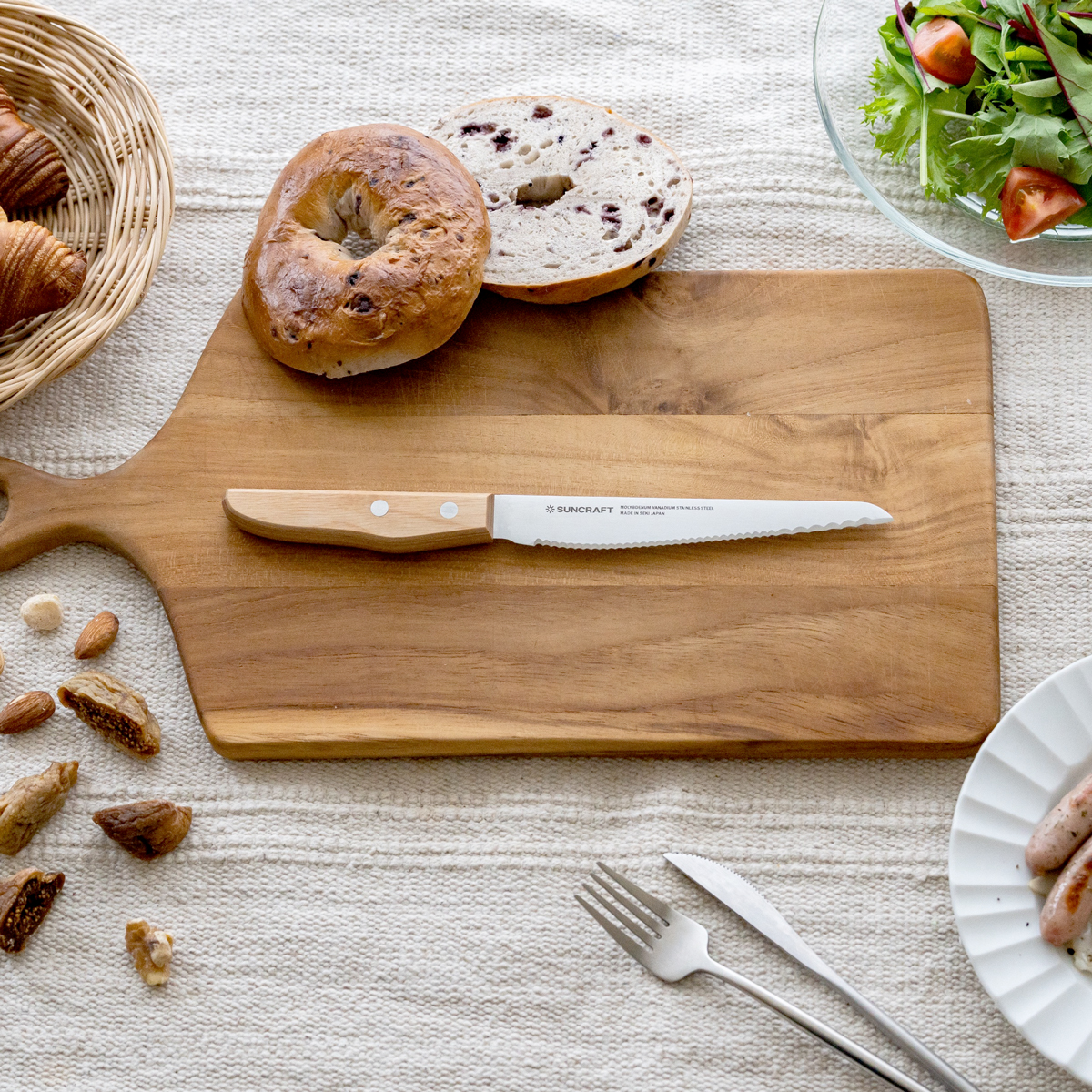 パン切りナイフ「せせらぎ」左きき用 | サンクラフトキッチン