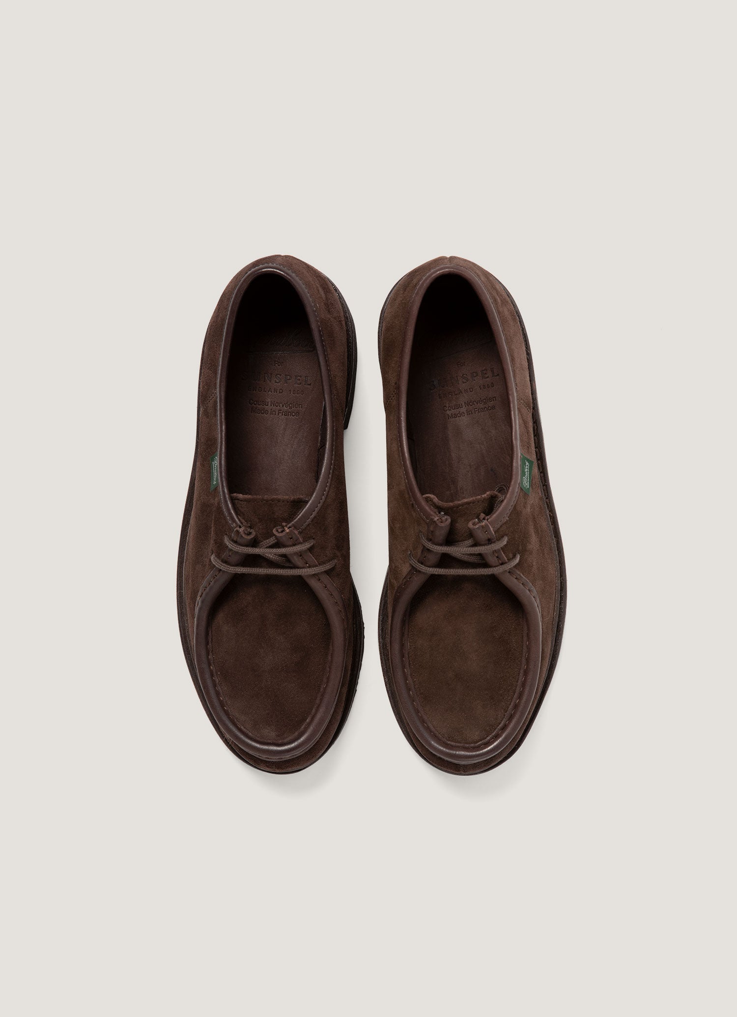 Sunspel x Paraboot スエードミカエルシューズ（Brown）| Sunspel