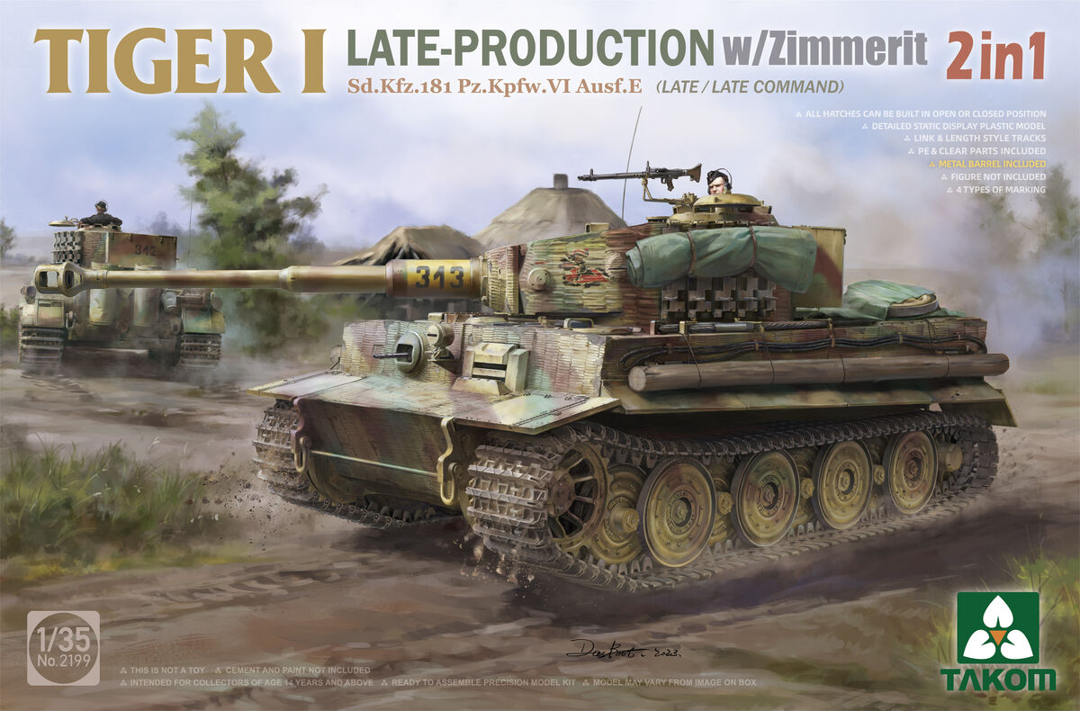 Tiger I Late-Production With Zimmerit Sd.Kfz.181 Pz.Kpfw.VI Ausf.E