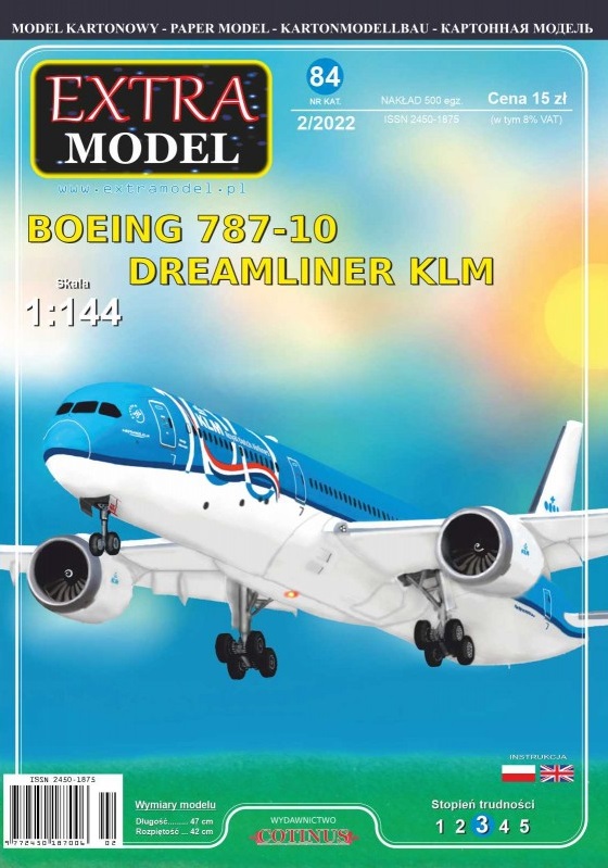 Boeing 787-10 Dreamliner KLM Extra Model -084