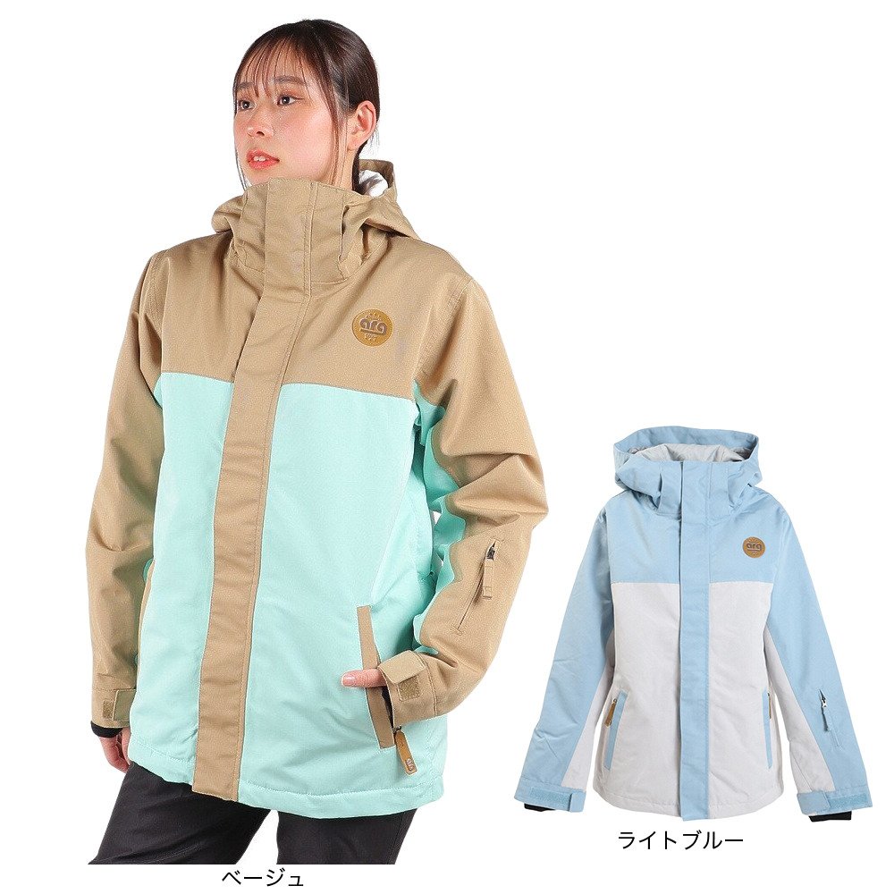 エーアールジー（arg）（レディース）スノージャケット ボードウエア