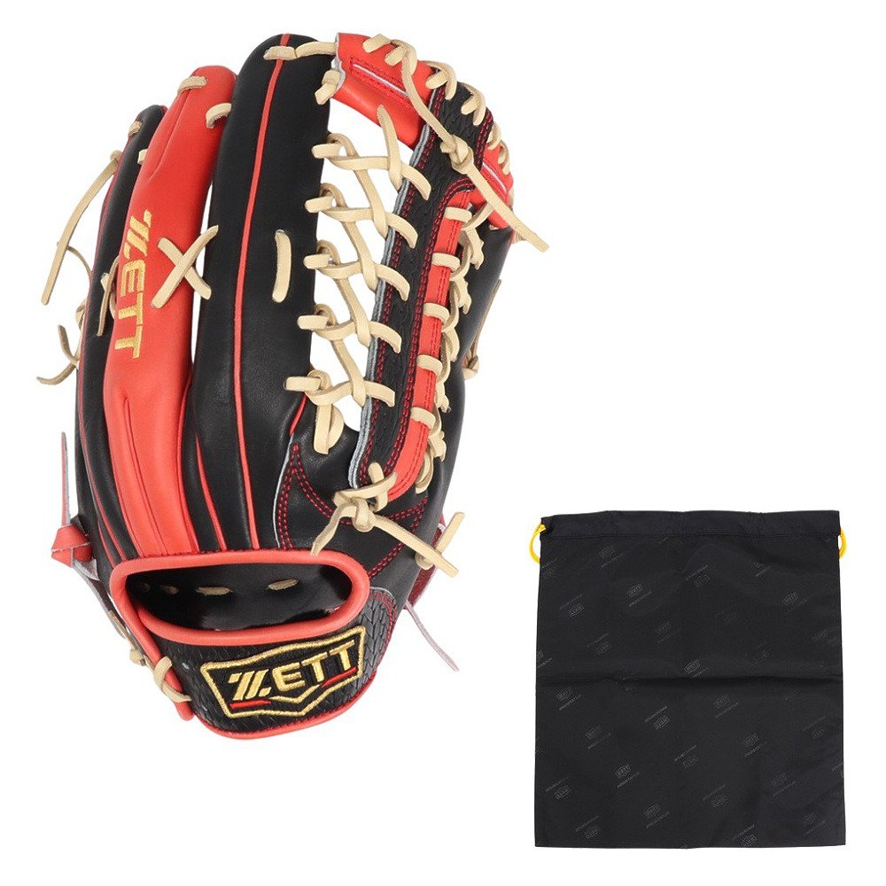 ゼットプロステイタス軟式外野手左用グローブ ウエルダーラベル ゼット