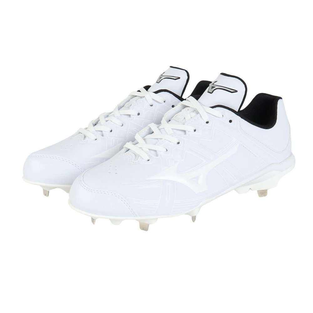 ミズノ（MIZUNO）（メンズ）野球 ソフトボールスパイク 金具 白 ライト
