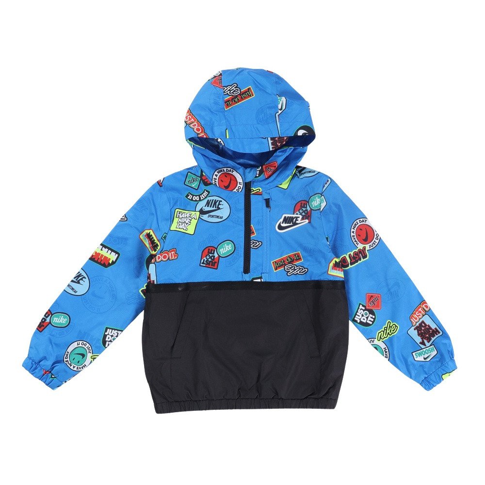 ナイキ（NIKE）（キッズ）ハーフジップ プリントブロック アノラック
