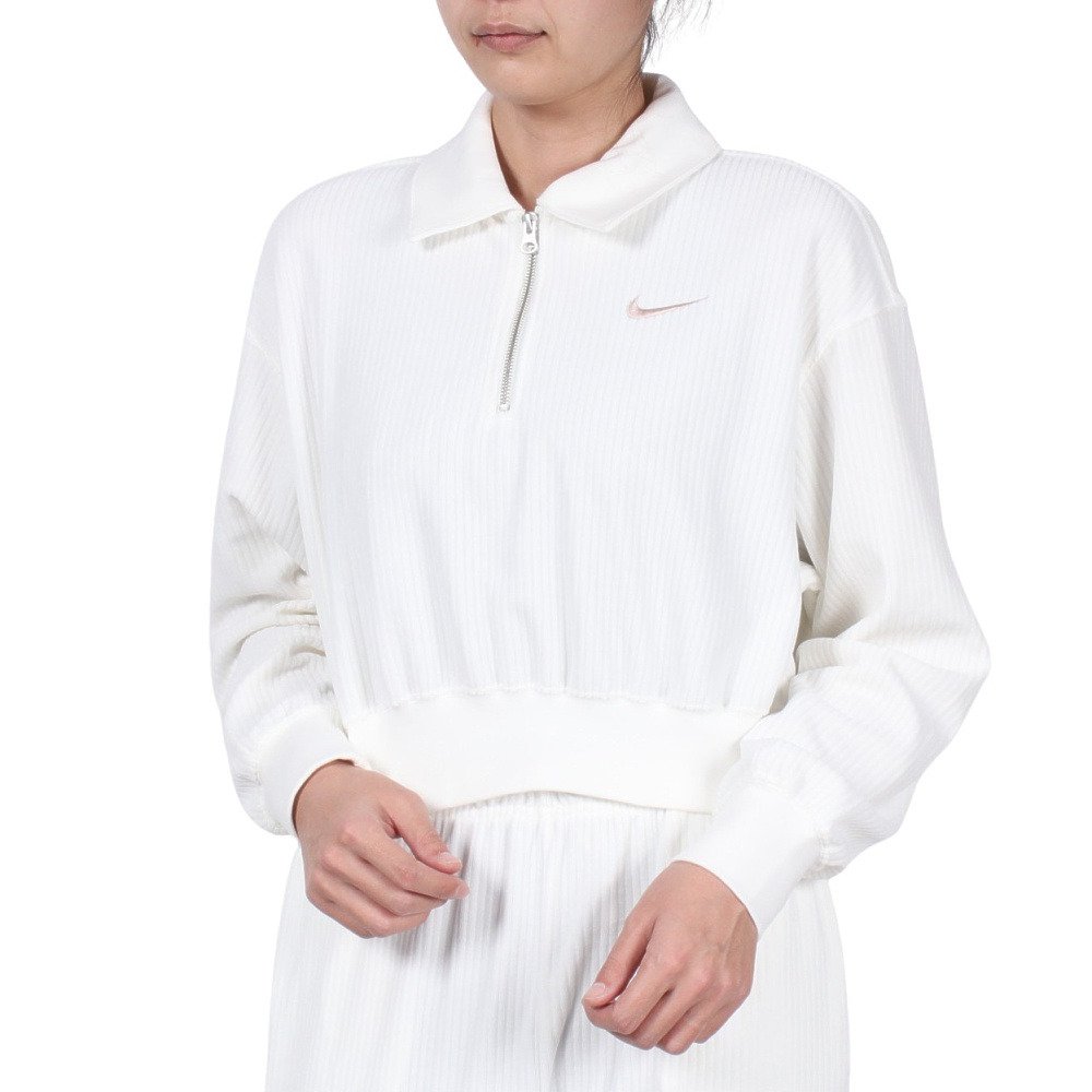 ナイキ（NIKE）（レディース）スポーツウェア ベロアクロップド 1/4