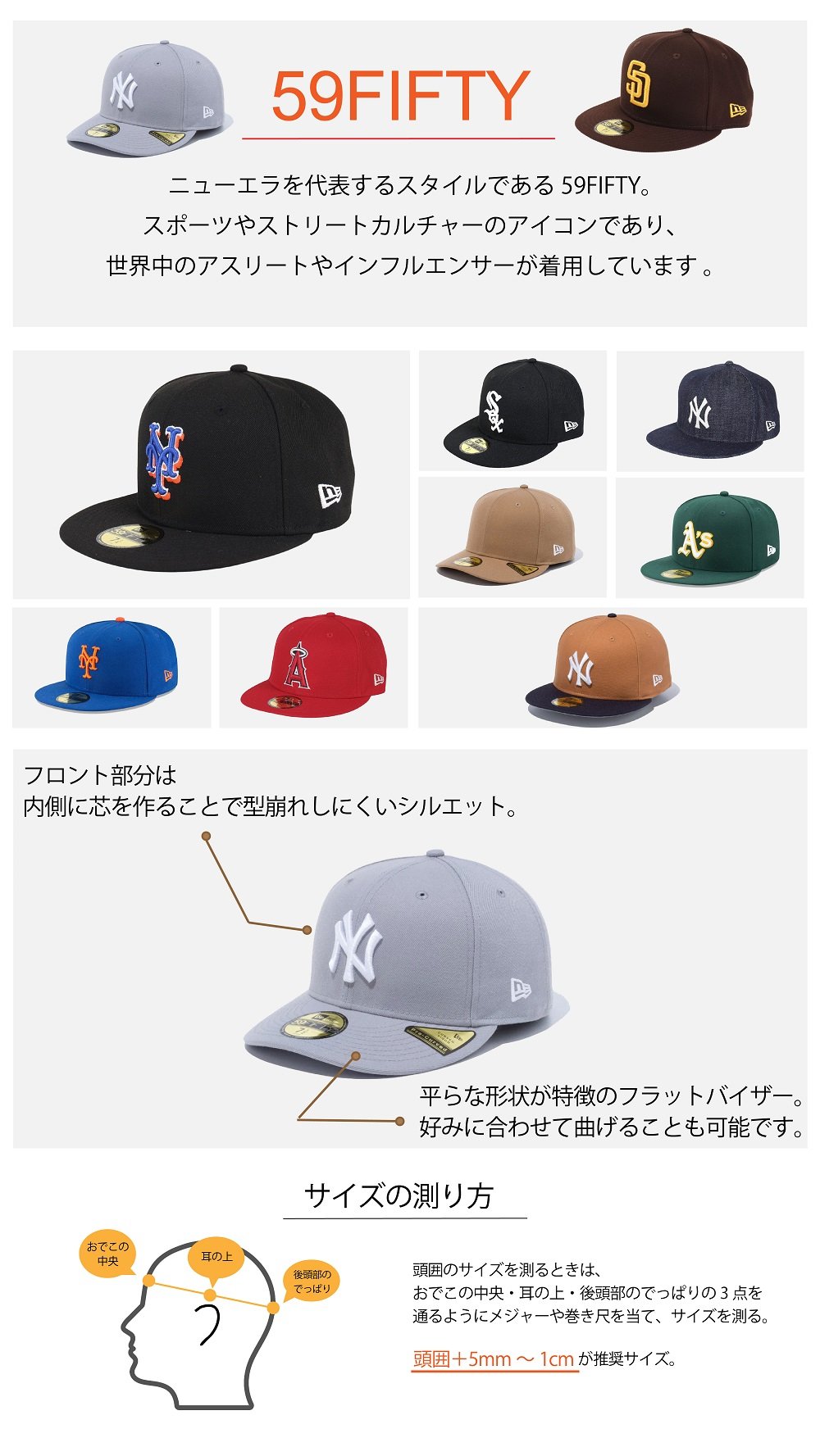 ニューエラ（NEW ERA）（メンズ、レディース）LP 59FIFTY ニューヨーク