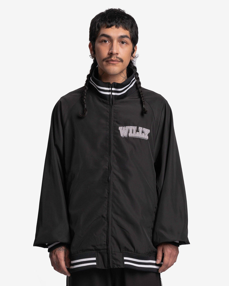 Stadium Jacket in Black – SVRN WILLY CHAVARRIA STADIUM JACKET