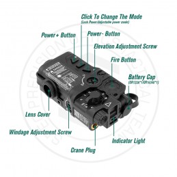 Specprecision戦術 Wilcox Raid-X レッド/グリーン/ブルー Aming