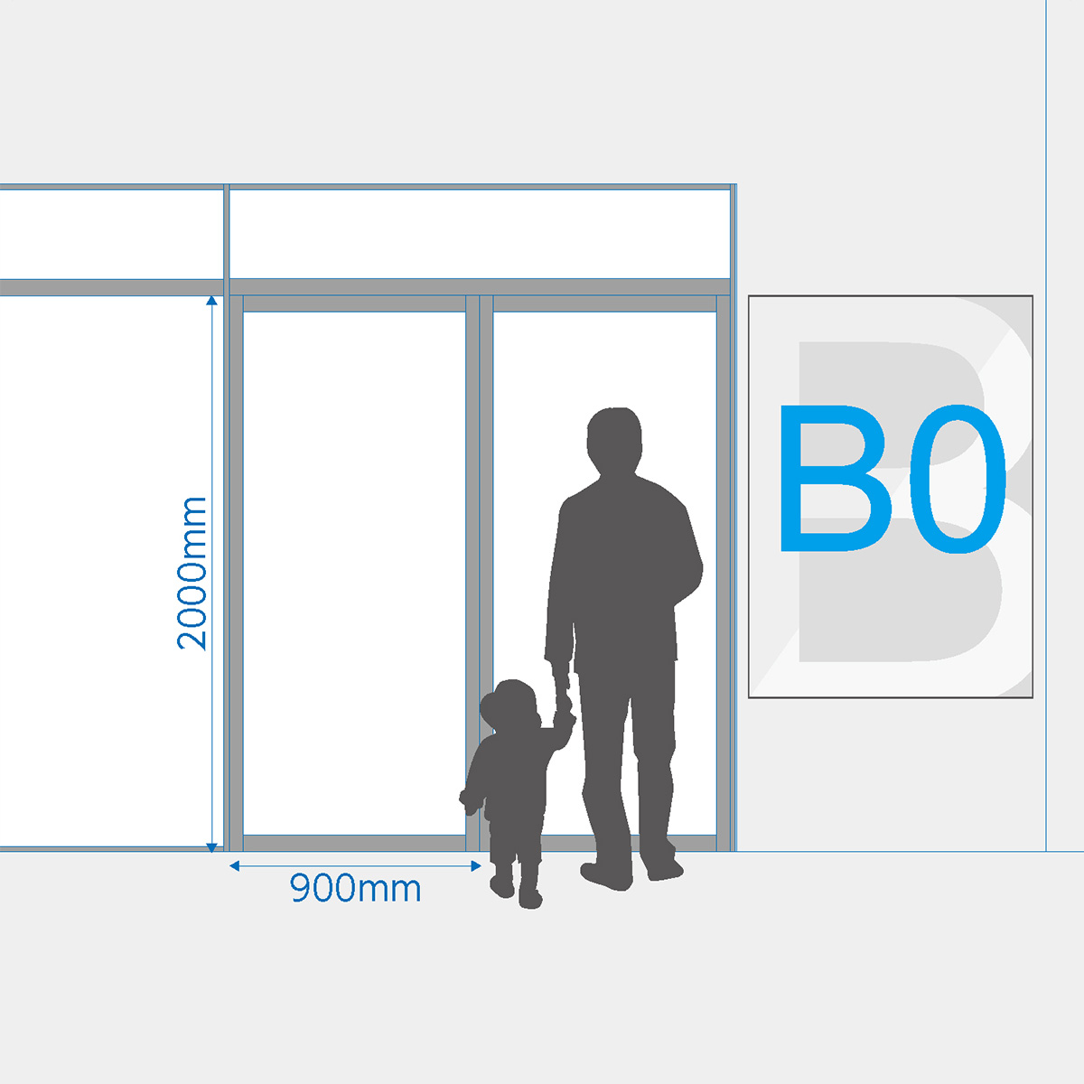 屋内用ポスター B0サイズ 半光沢紙/グロスラミネート加工(ツヤ有
