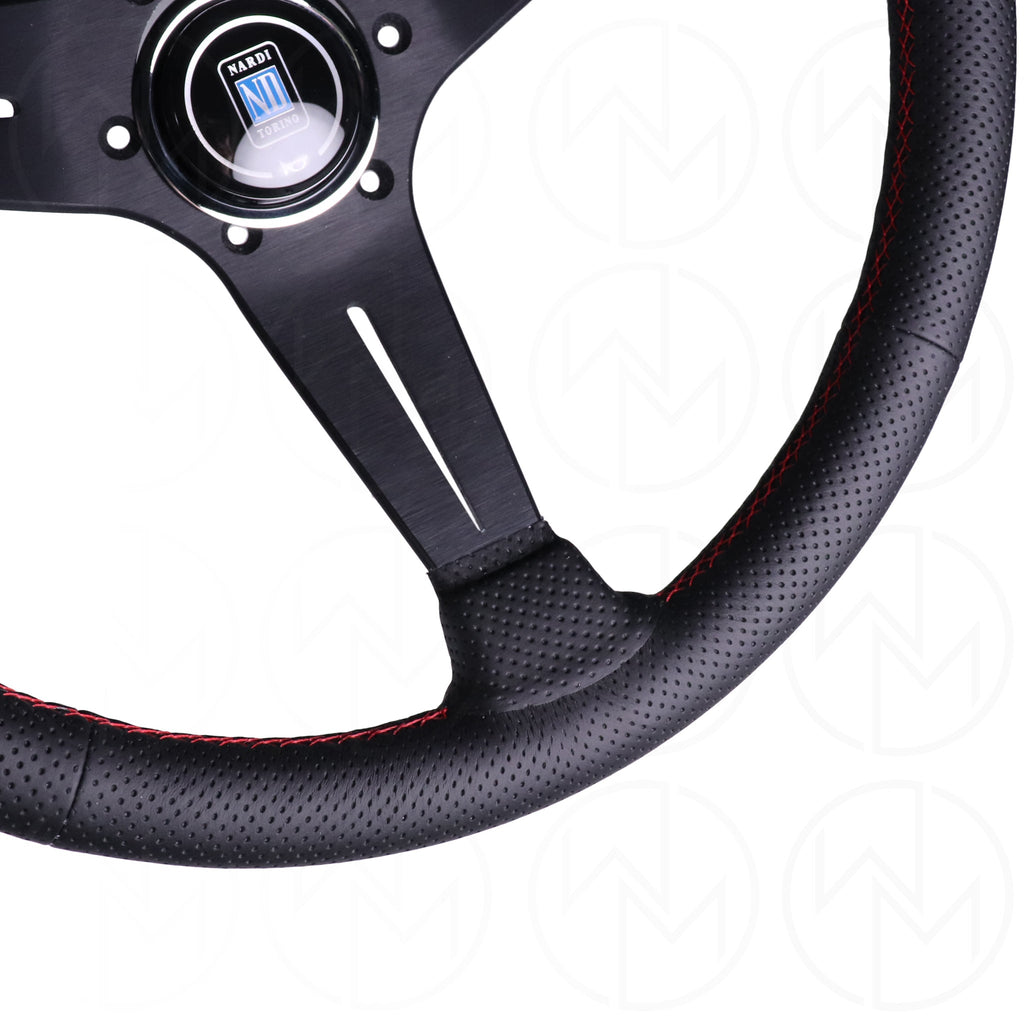 Nardi Sport Rally Deep Corn Quad Steering Wheel - 350mm Perforated
