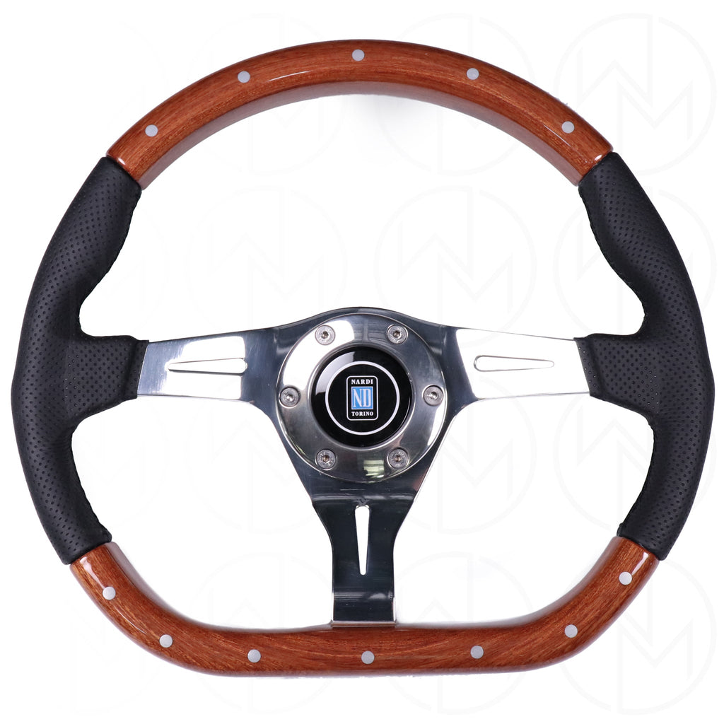 Nardi Kallista Wood Steering Wheel - 350mm Combo Wood & Leather w