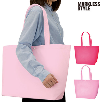 不織布ホック付トート（L）｜TR-0809【オリジナルトートバッグ専門店