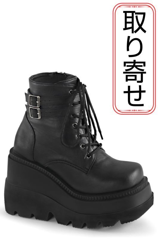 取り寄せ]SHAKER-52 / ビーガンレザー / 厚底ブーツ【DEMONIA