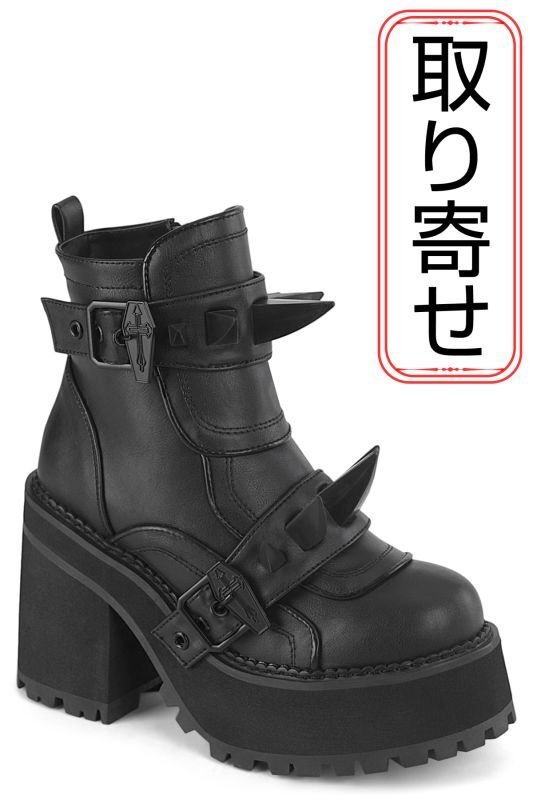 取り寄せ]ASSAULT-72 / 厚底ブーツ【DEMONIA】 | Spider Rock Web