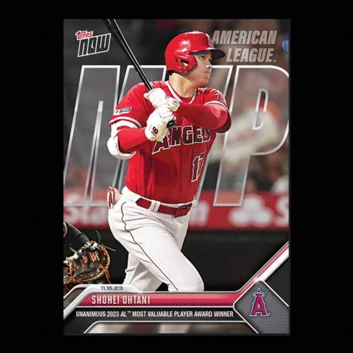Topps社が大谷のMVPカードを24時間限定で発売 通常版と愛犬との