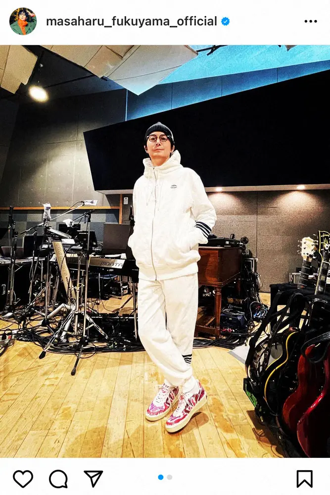 福山雅治公式インスタグラム（＠masaharu_fukuyama_official）より