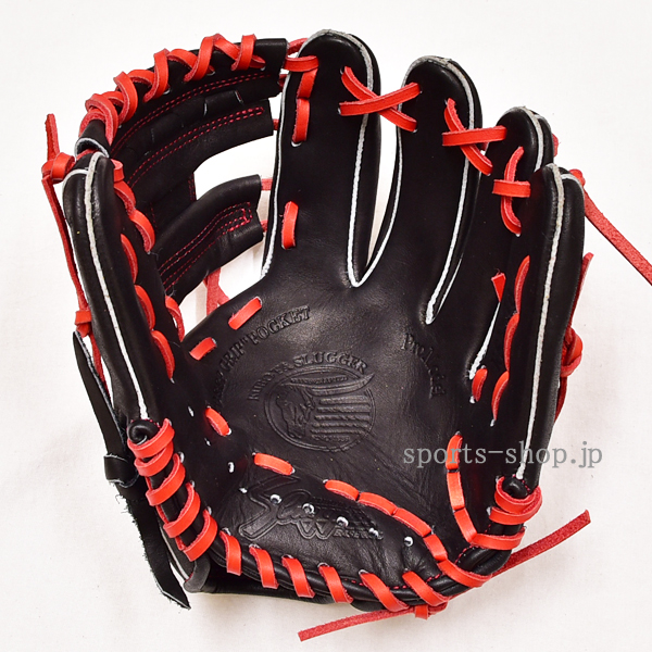 完売御礼 久保田スラッガー KSN-J6 少年軟式用 ブラック 赤紐 カスタム