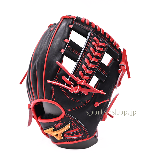 ミズノプロ 軟式用 オーダー 内野手用 ブラック×レッド 坂本型 IB