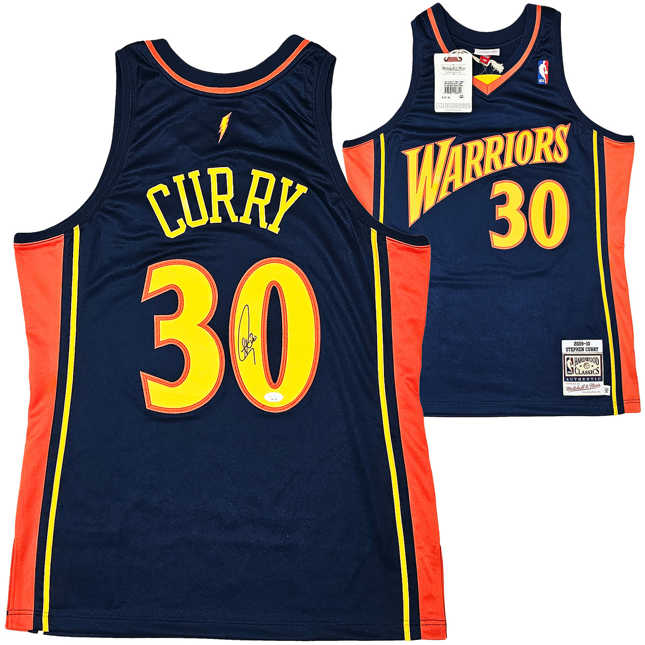 ステフィンカリーStephen Curry#30 直筆サインBlue Michelle & Ness