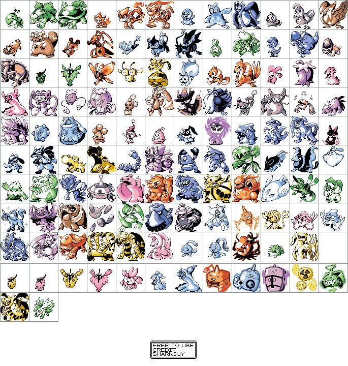 Sinnoh Pokémon (R/G/B-Style) - Pokémon Customs - Custom / Edited